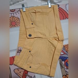 1st Kiss Yellow Jean Shorts